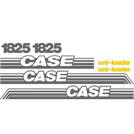 Aftermarket New Whole Decal Set W/ Uni-Loader Decals Fits Case Skidsteer 1825 Ns CASE1825NSDECALSET